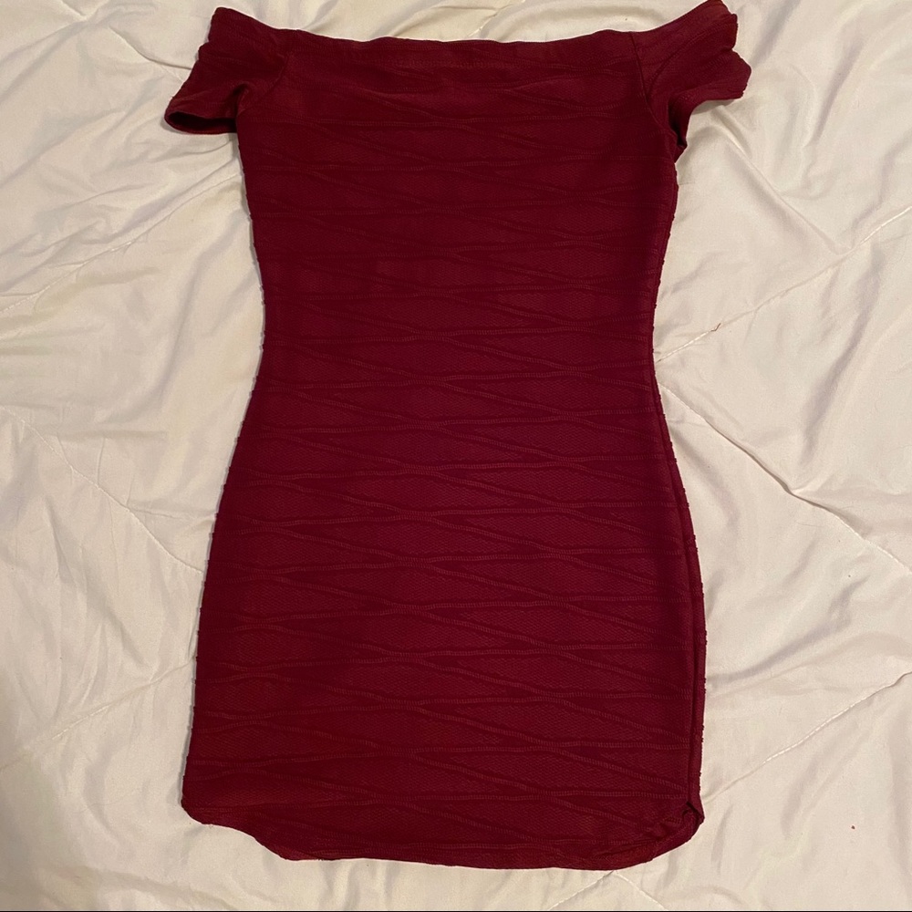 Textured Mini Dress - Picture 2 of 3
